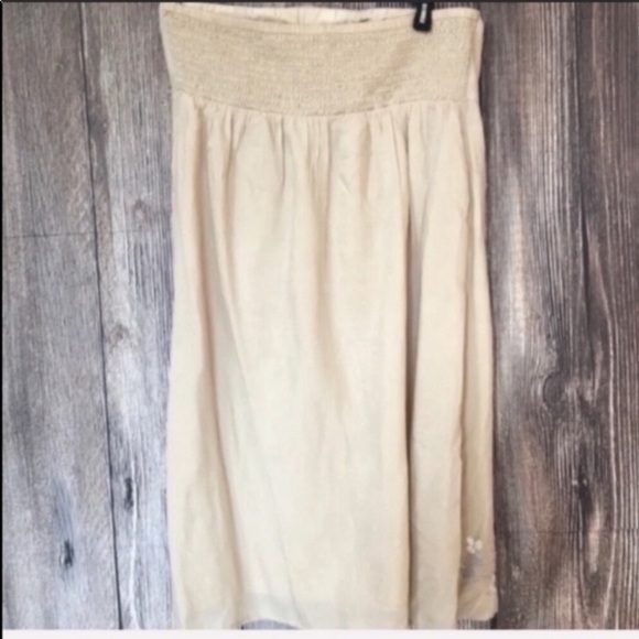 AE strapless floral embroidered dress - Picture 7 of 8